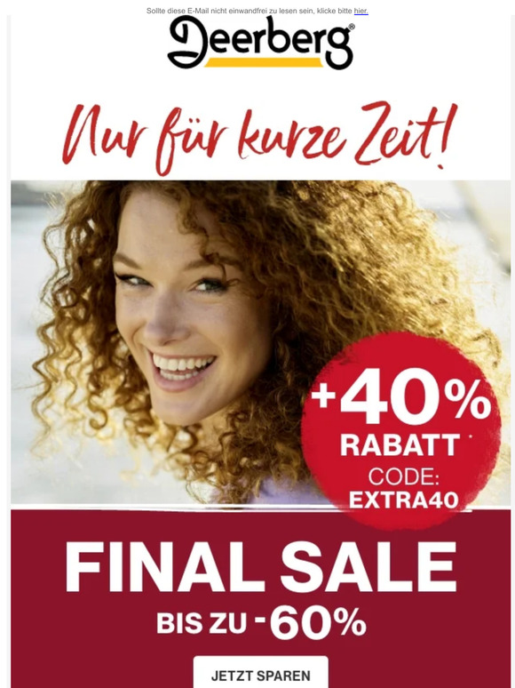 Bis zu -60% sparen & -40% EXTRA 👚❤️