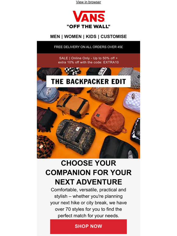 The Backpacker edit: grab your companion for your next adventure