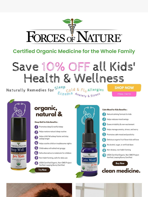 Final Chance to Get Better Sleep & Moods for Kids