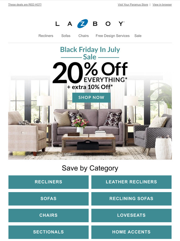 LaZBoy FINAL WEEKEND ⚫️🔵🔴 Black Friday in July ⚫️🔵🔴 Milled