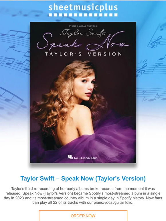 Speak Now Taylor's Version is Now Available