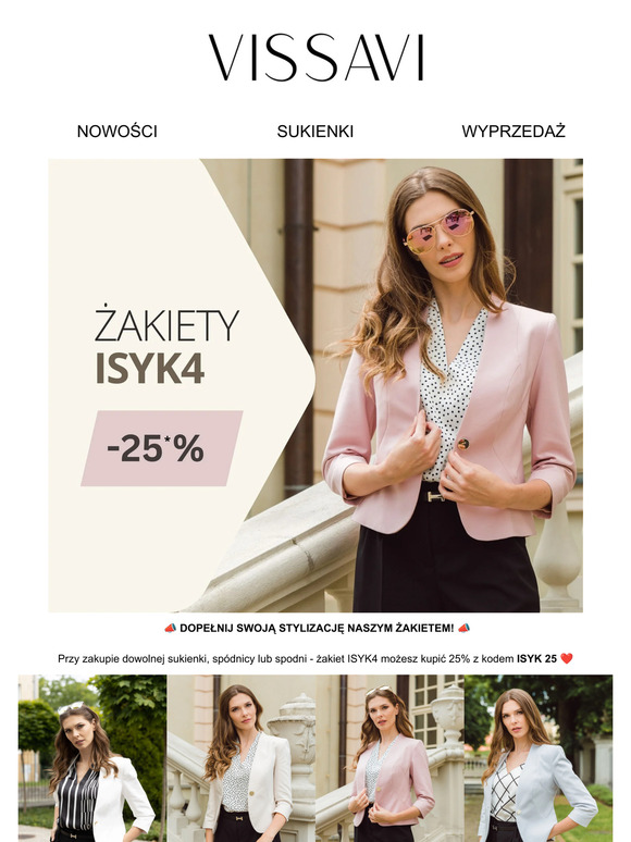 ☰ -25% na ŻAKIETY ISYK4❤️