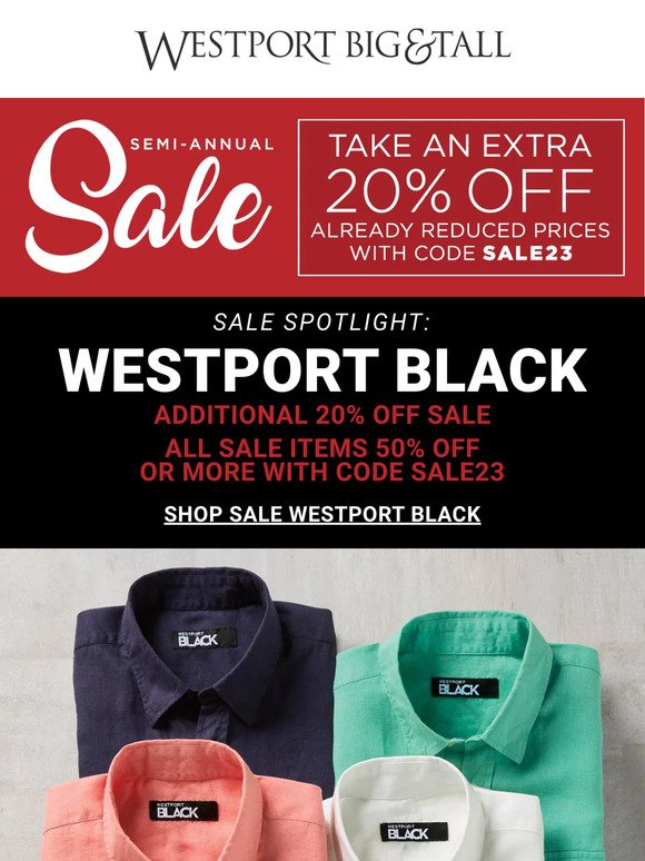 Westport Black | EXTRA 20% OFF!