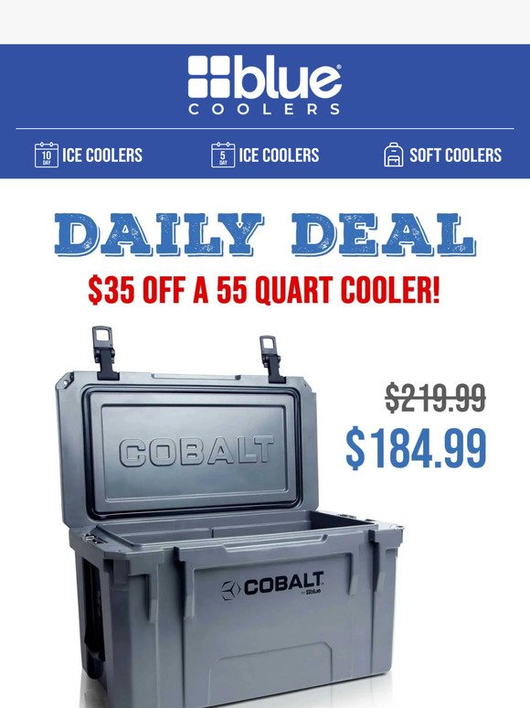Daily Deal 3 - $35 Off a 55 Quart Cooler