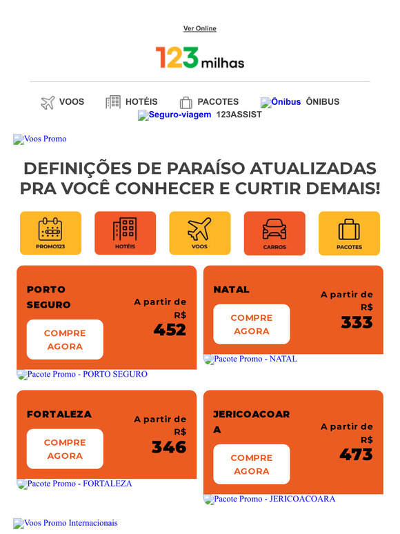 PACOTES NORDESTE a partir de R$ 333🌴😀