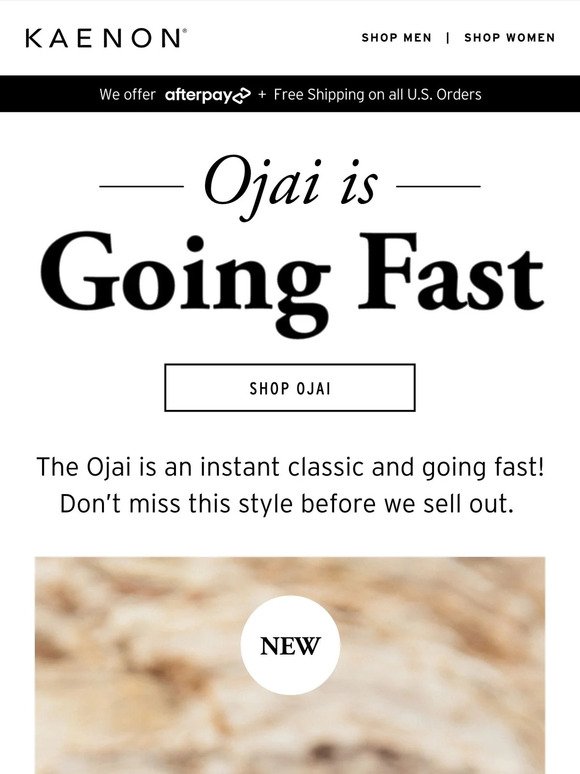 Ojai Is Going Fast!