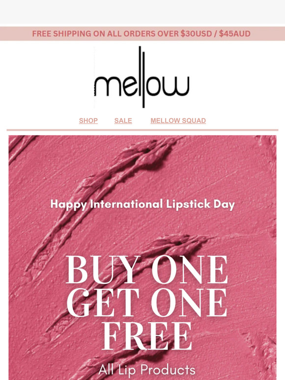 BUY ONE GET ONE FREE ON LIP PROUCTS