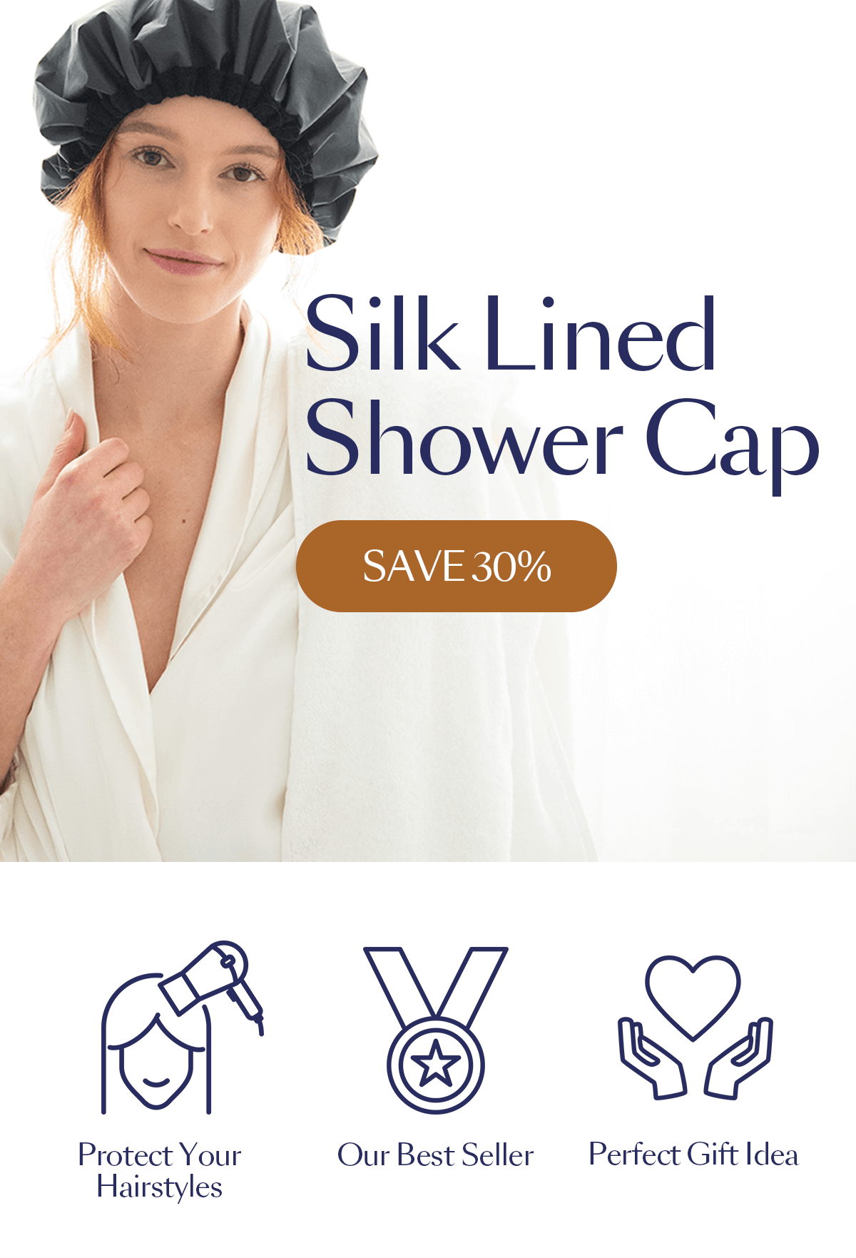 Shhh Silk 30 OFF! Our BestSelling Silk Shower Cap Now 💦 Milled