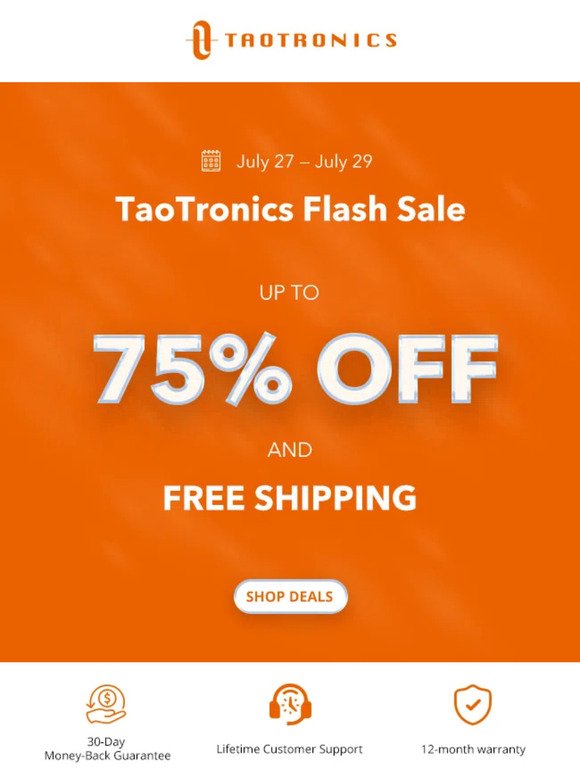2 Days Flash Sale: Up to 75% OFF