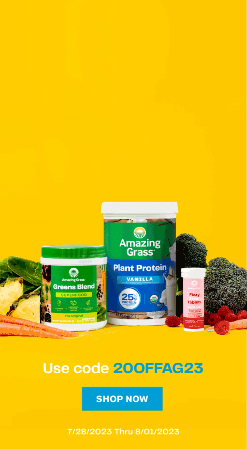 Amazing Grass AMAIZEING SUMMER SAVINGS! Milled