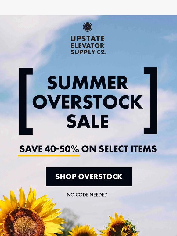 Summer Overstock! Save up to 50%