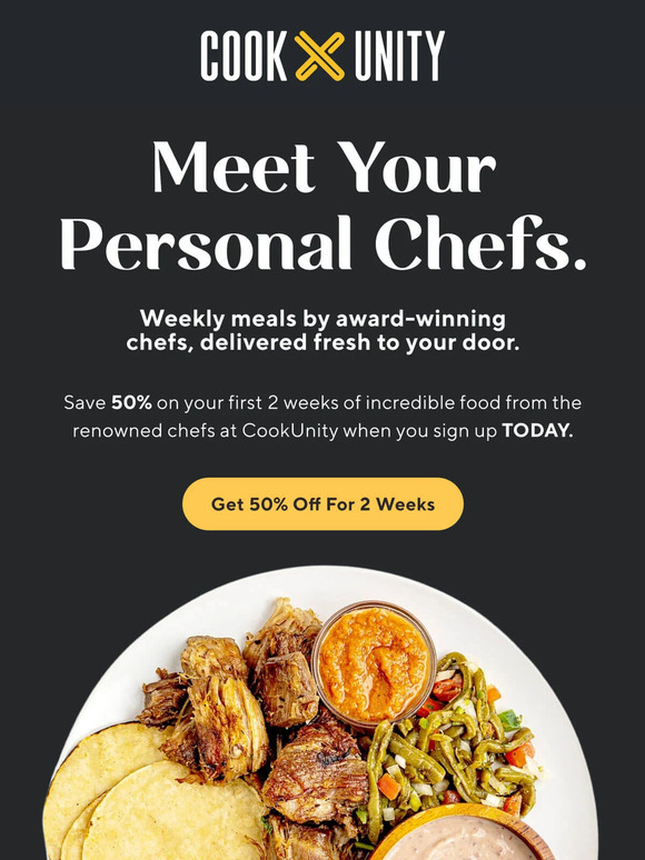 Cook unity half off your personal chef experience milled