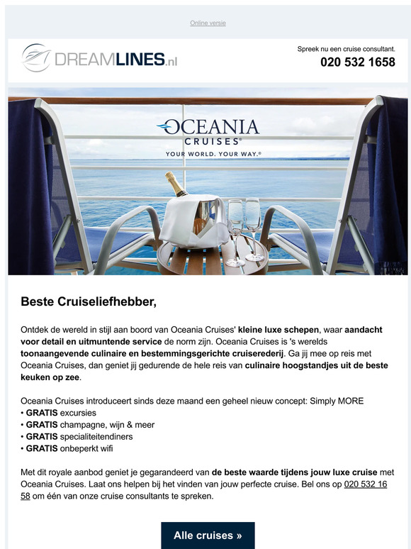 ✨ Luxe & comfort op zee met gratis extra's!