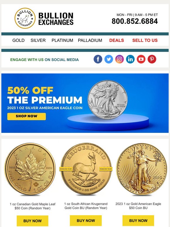🦅Don't Miss Out! Shop the Lowest Premiums Online on Bulk Silver Eagles!🦅