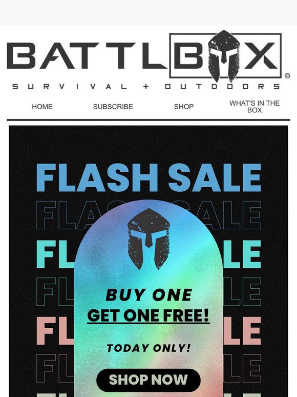Flash Sale - Buy one get one FREE! 🤑