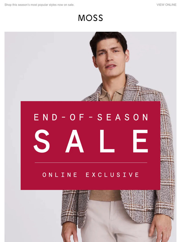 Up to 60% off | End-of-season sale