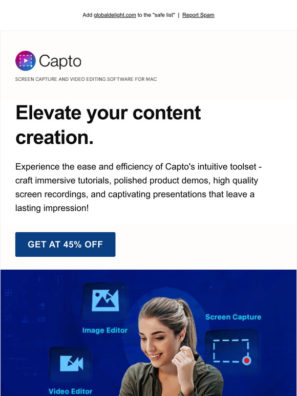 Power up your content creation workflow with Capto | Now 45% OFF