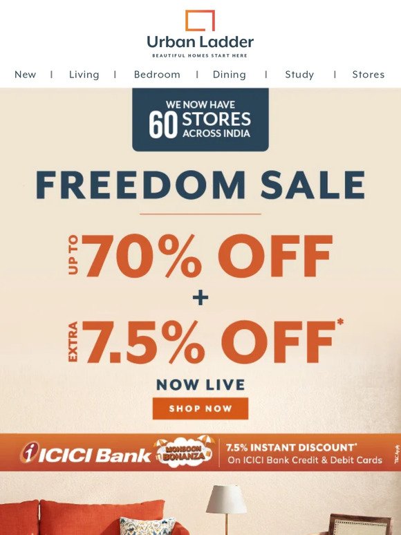 NOW LIVE: The Freedom Sale