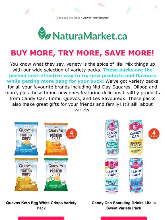 Buy More 💰 Save More with Our NEW Variety Packs