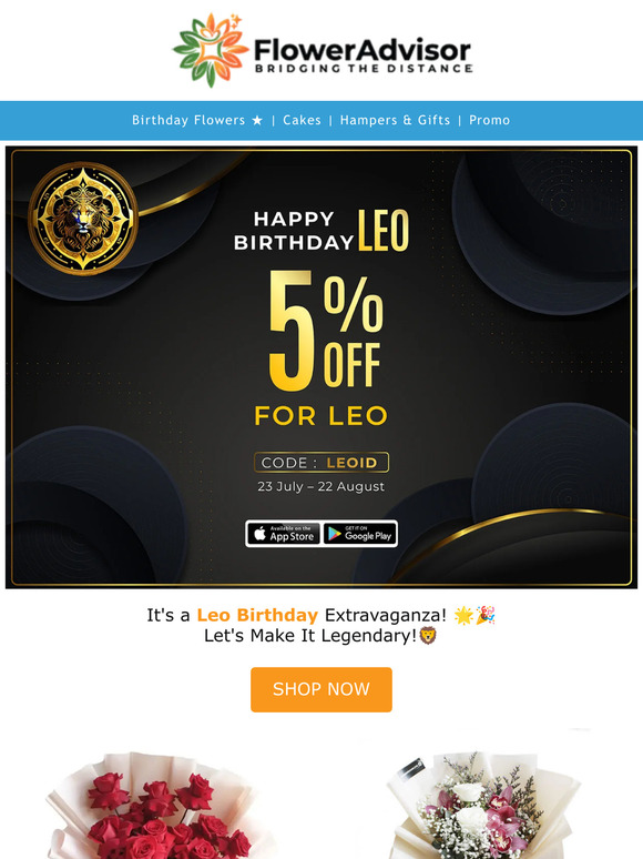 To Our Fearless Leo Friend! 🦁🎉 Wishing You a Roaring Birthday!