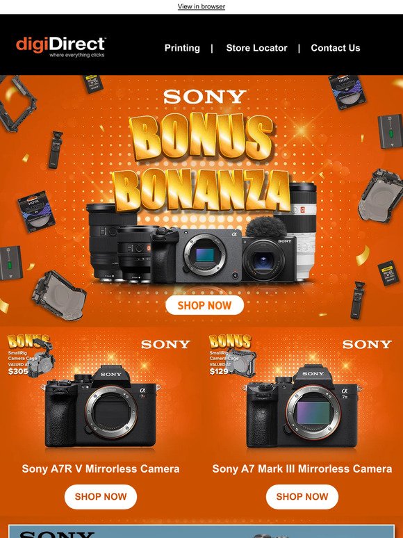 Sony Bonus Bonanza! Shop these bonus Sony deals across a huge range.