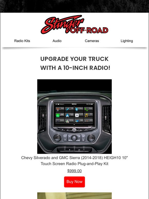 HEIGH10 10 Radio Kit  Chevy Silverado/GMC Sierra (2014-2018)