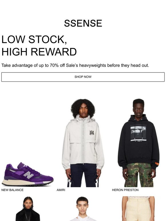 Sale Styles Running Low