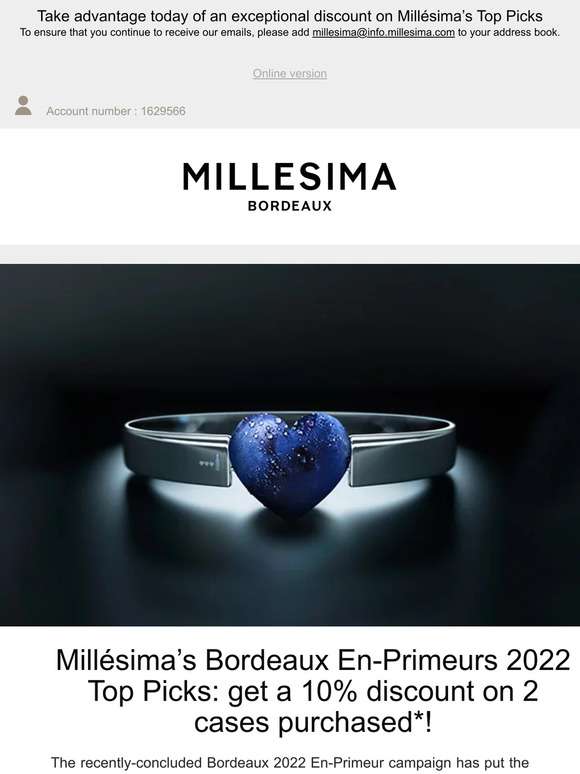 Bordeaux En-Primeurs 2022: 10% discount on 2 cases purchased*