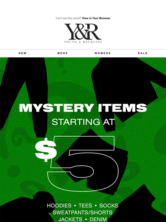 NEW Mystery Items added starting at $5