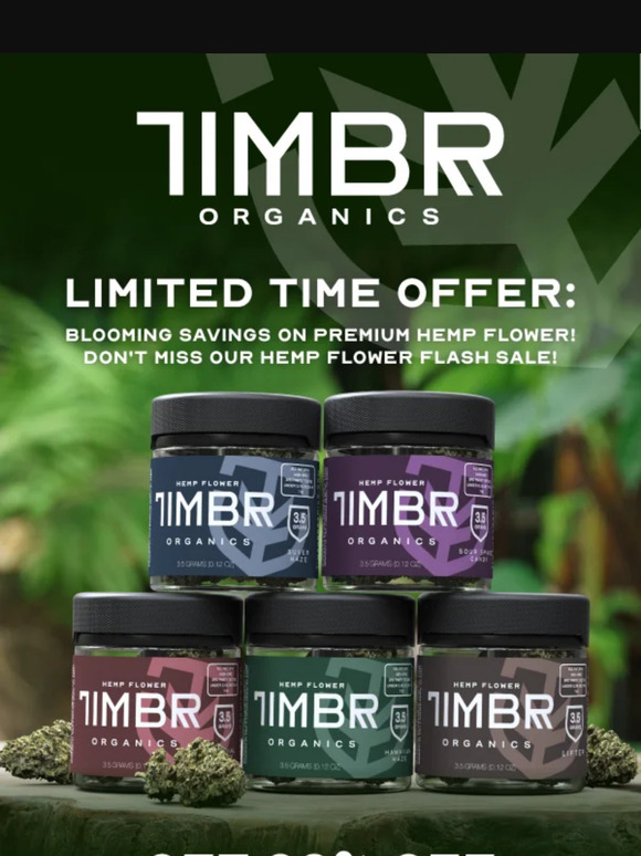Limited Time Offer: Blooming Savings On Premium Hemp Flower! 🌼