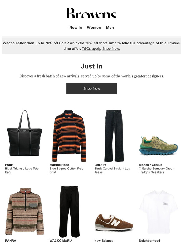 JUST LANDED: Martine Rose, Jil Sander, Miu Miu