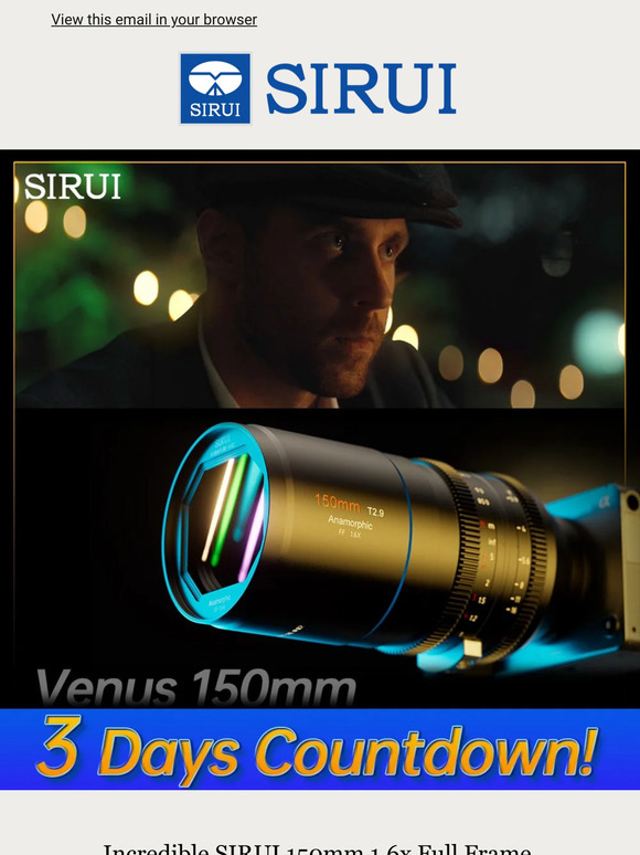 ⏰3 Days Countdown！ Venus 150mm 1.6x Launching