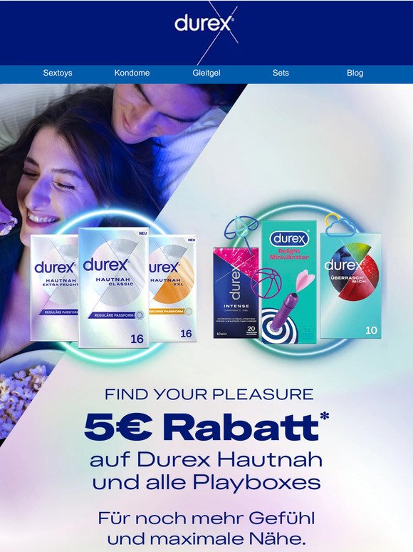 5€ Rabatt auf Durex Hautnah