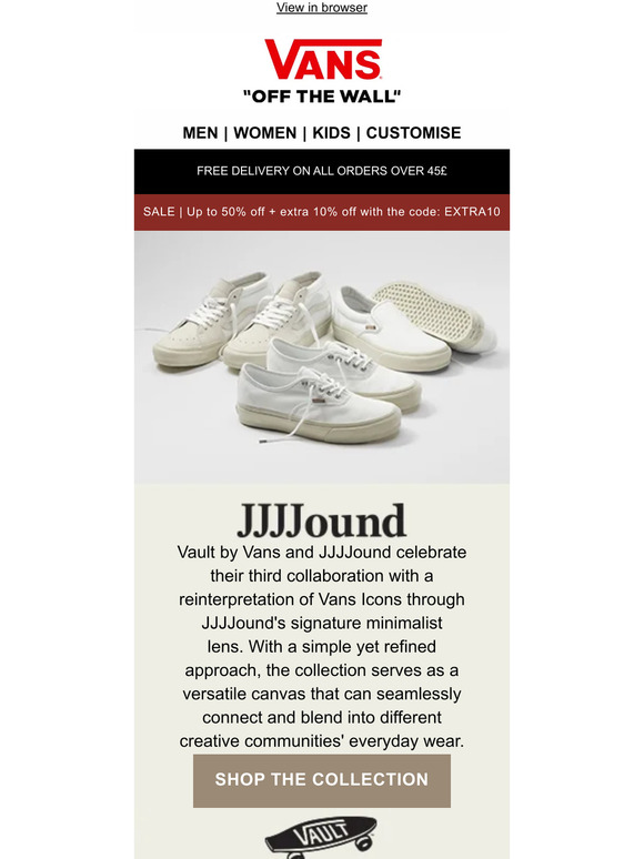 NEW ARRIVALS: Vans x JJJJound