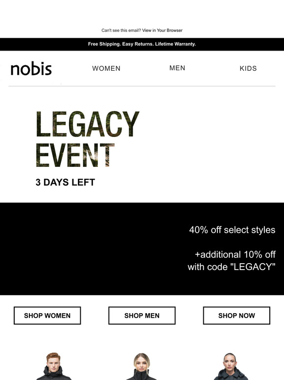 3 Days Left | Legacy Event