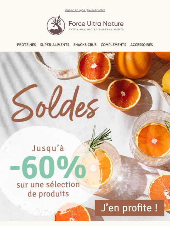 Jusqu'à -60% sur vos produits 💗