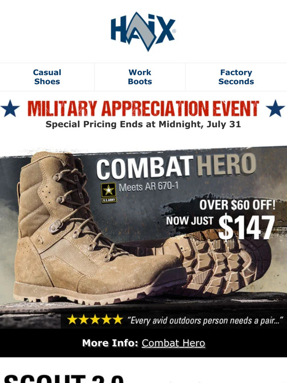 Ending Soon: Military Appreciation Savings