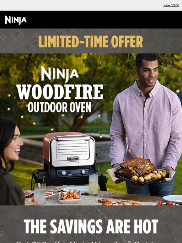 ACT FAST—$50 off the Ninja Woodfire™ Outdoor Oven 🔥🍕🍗