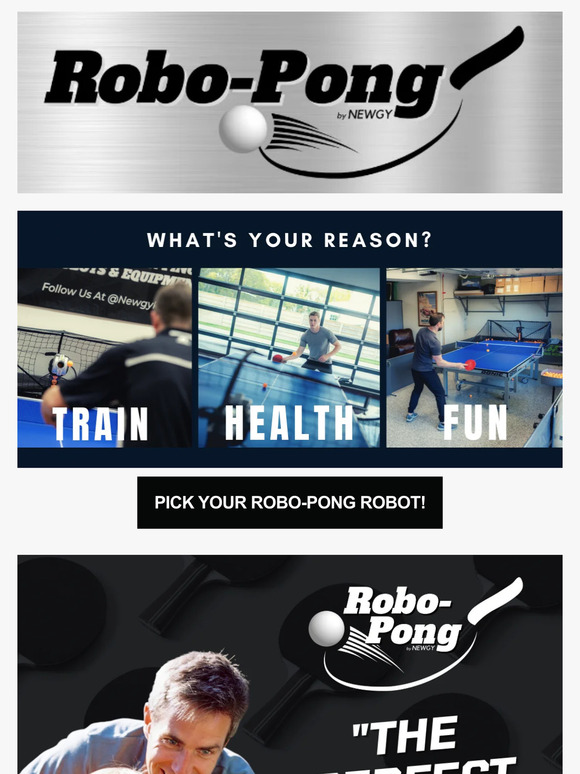 Up Your Game and Stay Active with Robo-Pong by Newgy.  Use Promo Code ROBOPONG23 to Receive a 10% Off!