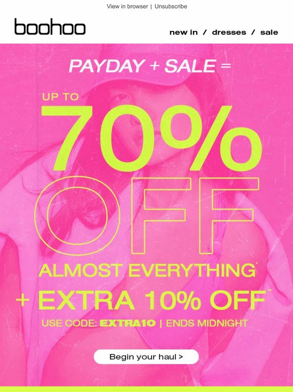 Payday + Sale = 😍