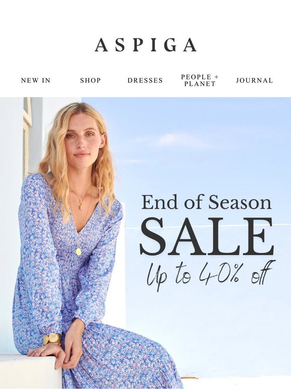 Our End of Season Sale is here!