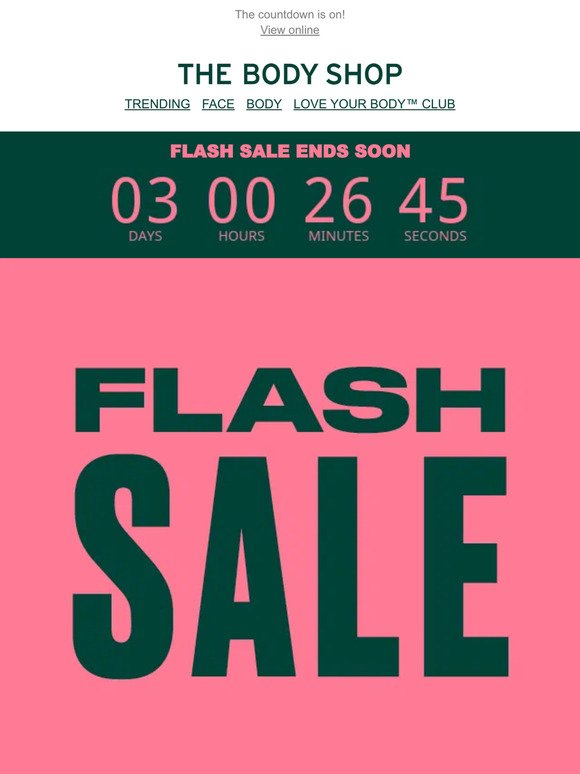 This SALE will be gone in a FLASH ⚡