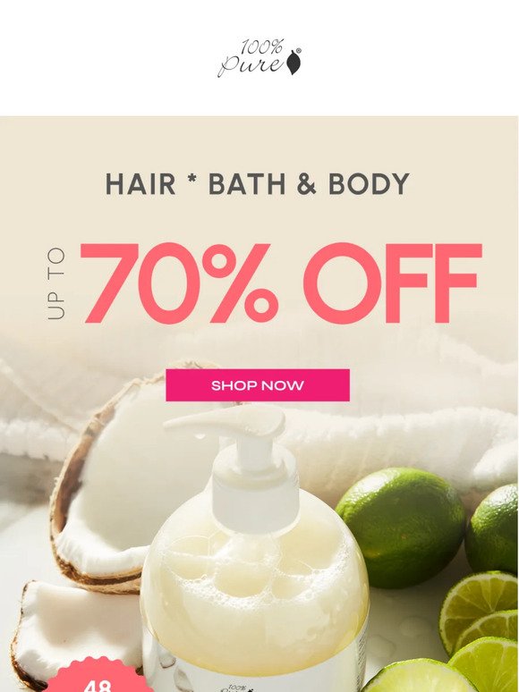 It’s Almost Gone! | Get Up to 70% OFF Hair and Body!