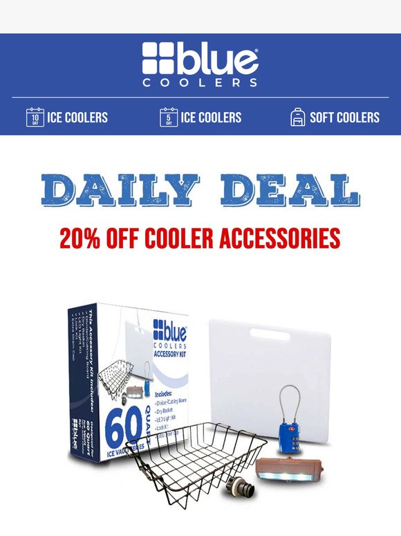 Daily Deal #5 - 20% Off Cooler Accessories