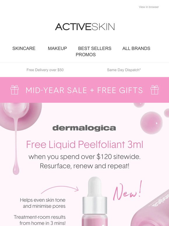 Mid Year Sale Continues + FREE Dermalogica Gift 😍💝