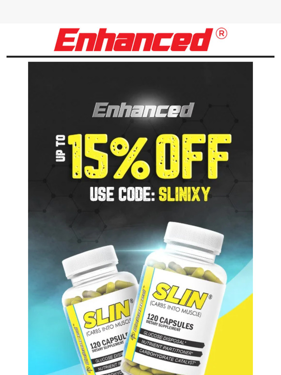 15% off SLIN while supplies last!