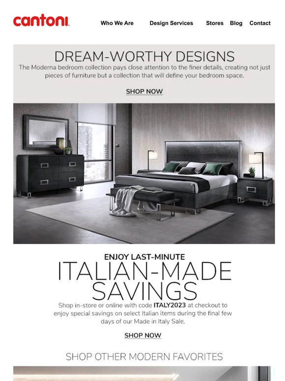 Don’t Hit Snooze | Final Days of our Made in Italy Sale