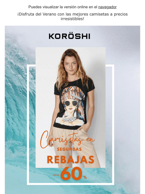 ¡Camisetas en las rebajas! Mas de 60%