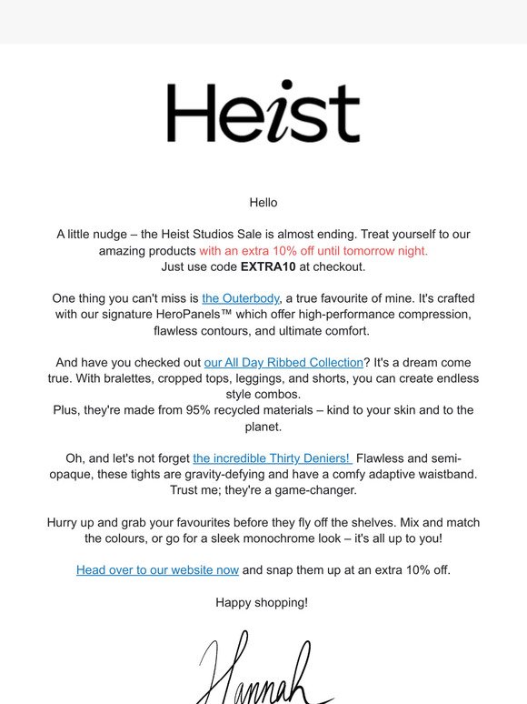 heist-studios Email Newsletters: Shop Sales, Discounts, and Coupon Codes