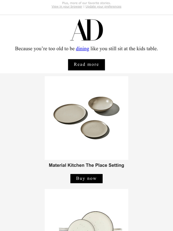 Architectural Digest Dinnerware Sets Our Editors Love Milled